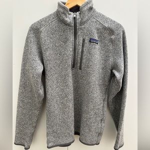 Patagonia Men’s Slim Fit Better Sweater Half Zip Medium in Grey
